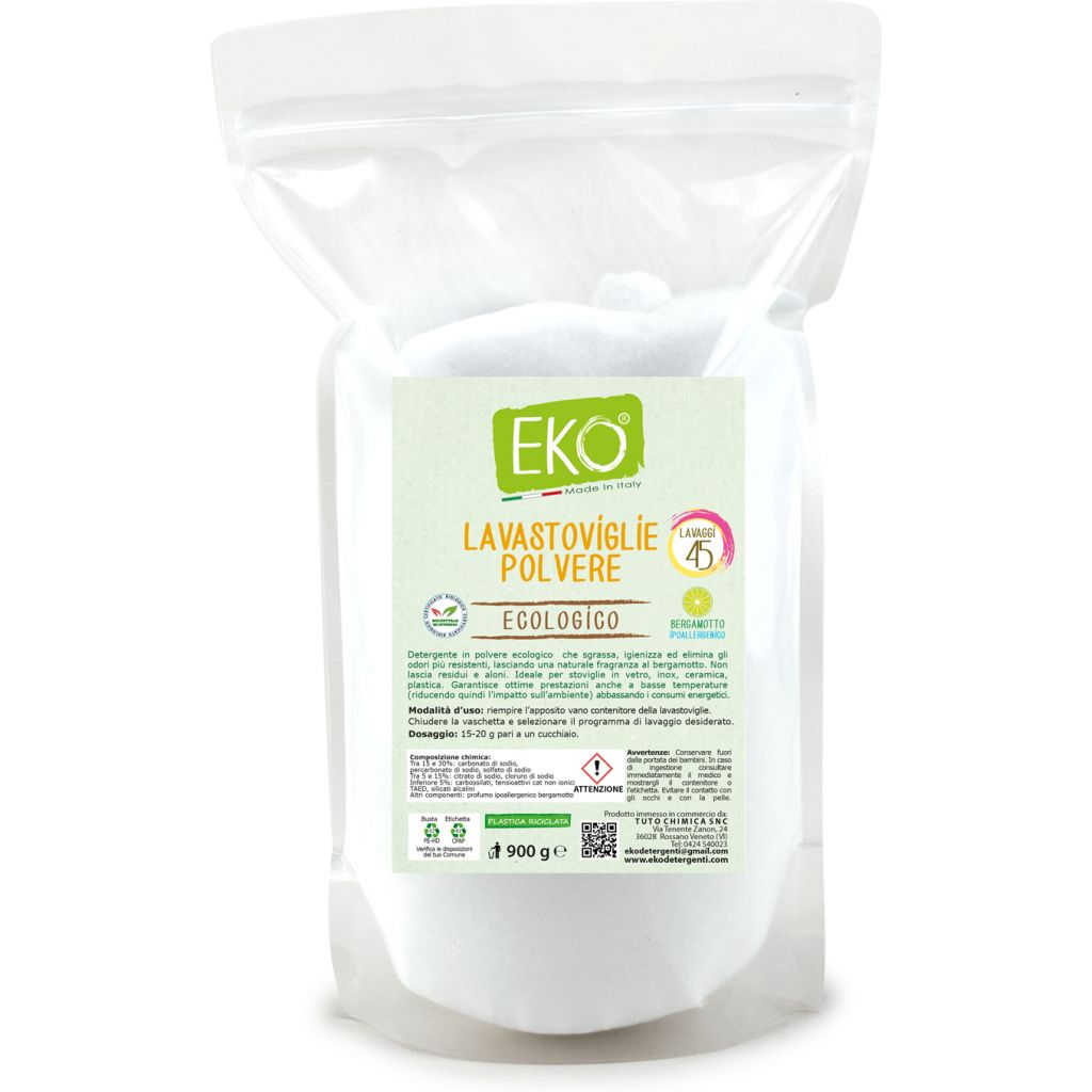 Detersivo lavastoviglie polvere 900g - Eko detergenti