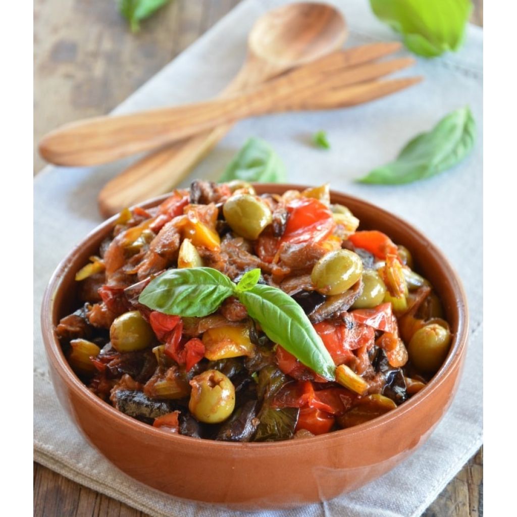 Caponata di melanzane (Ricetta siciliana) - 220 gr