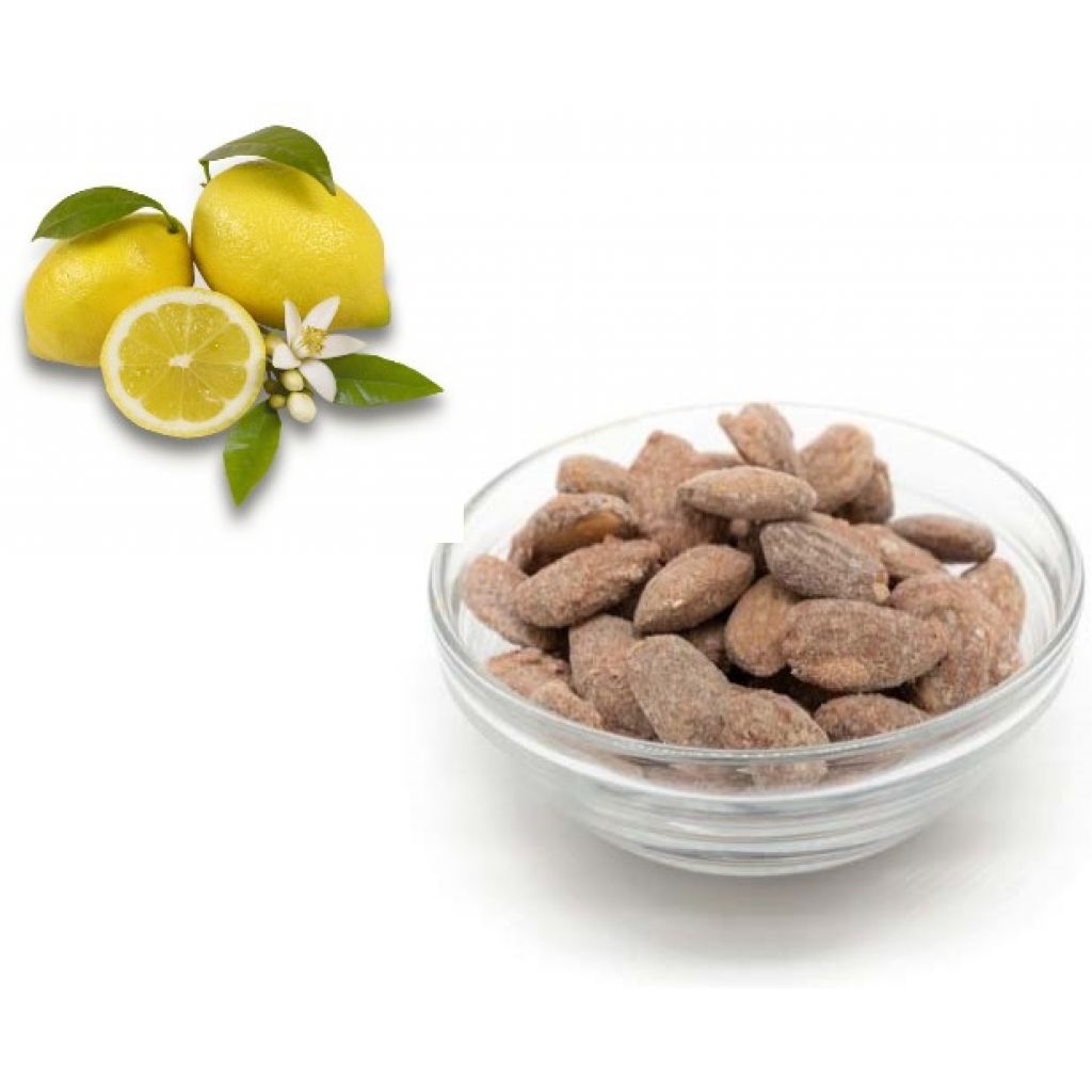Mandorle siciliane pralinate al limone - 100 gr