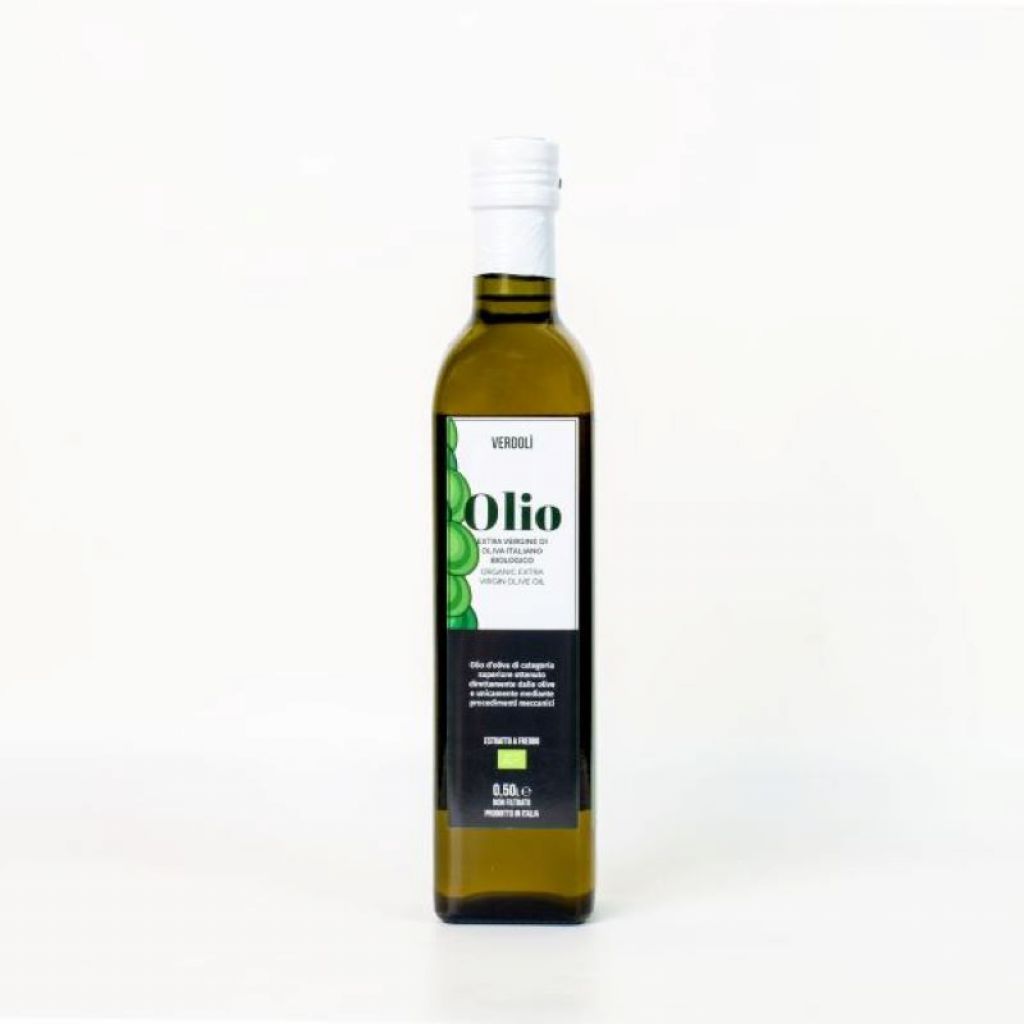 Olio Extra Vergine d'oliva italiano Biologico Verdolì - 0,50 cl