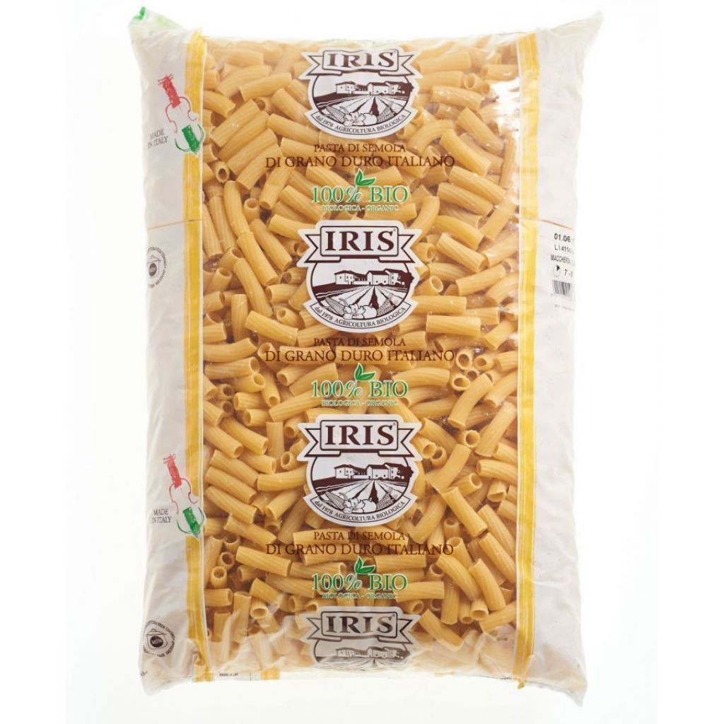 Organic macaroni semolina IRIS 5 Kg