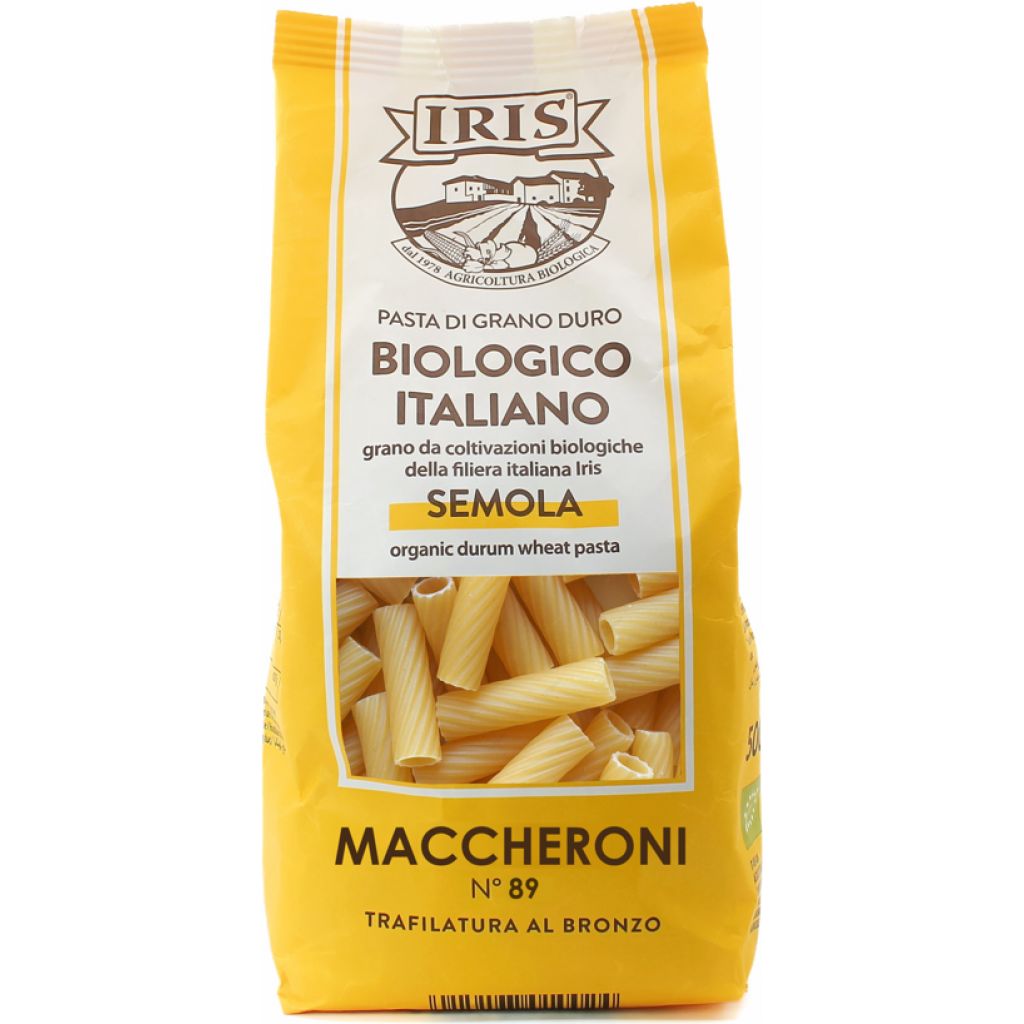 Organic macaroni semolina IRIS 500 g