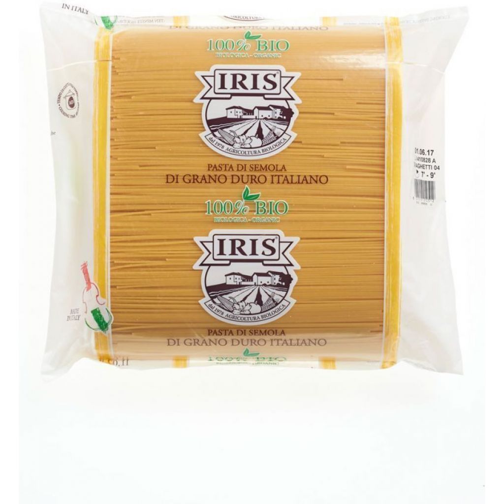 Organic semolina spaghetti IRIS 5 Kg