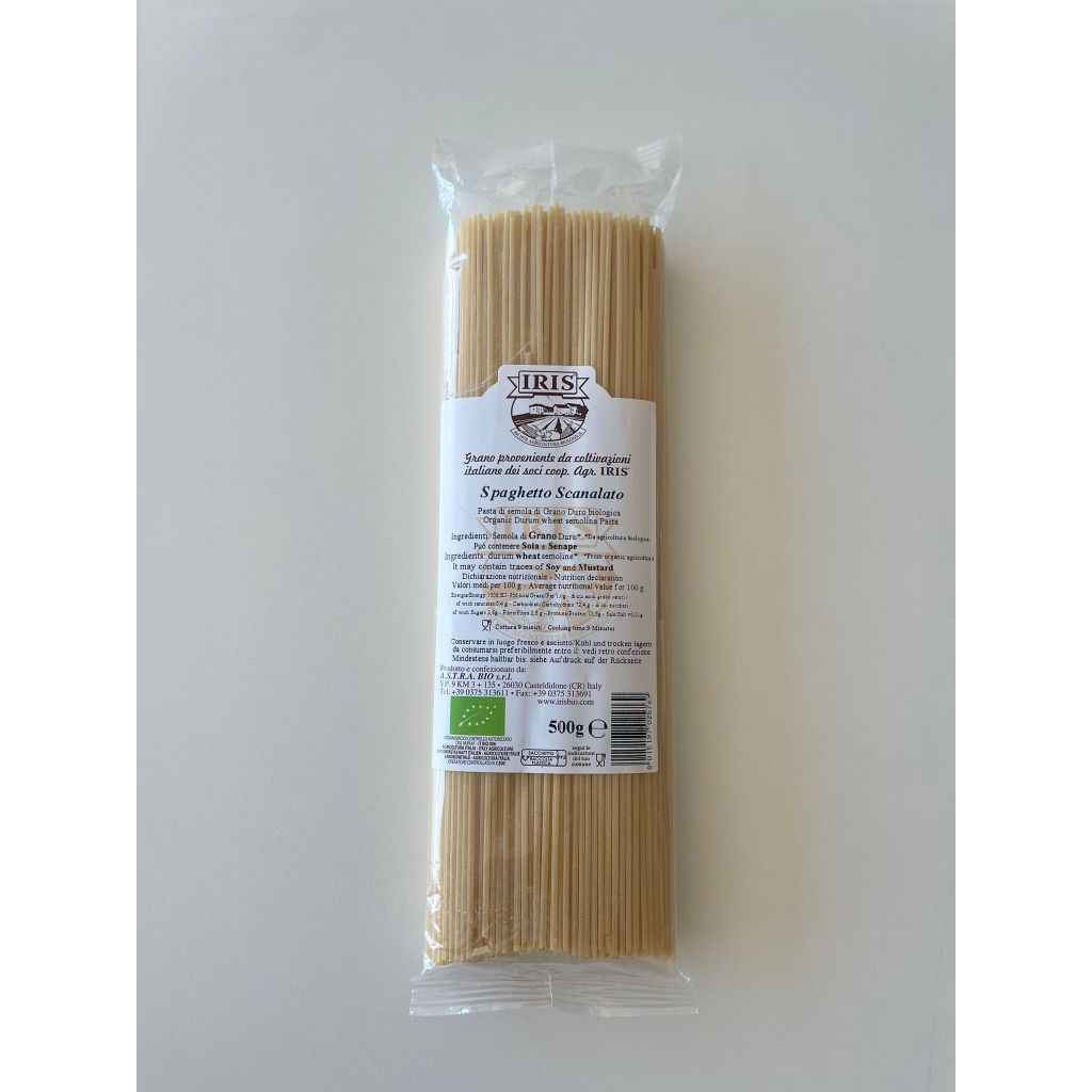 Spaghetto scanalato semola bio IRIS 500g - NEW