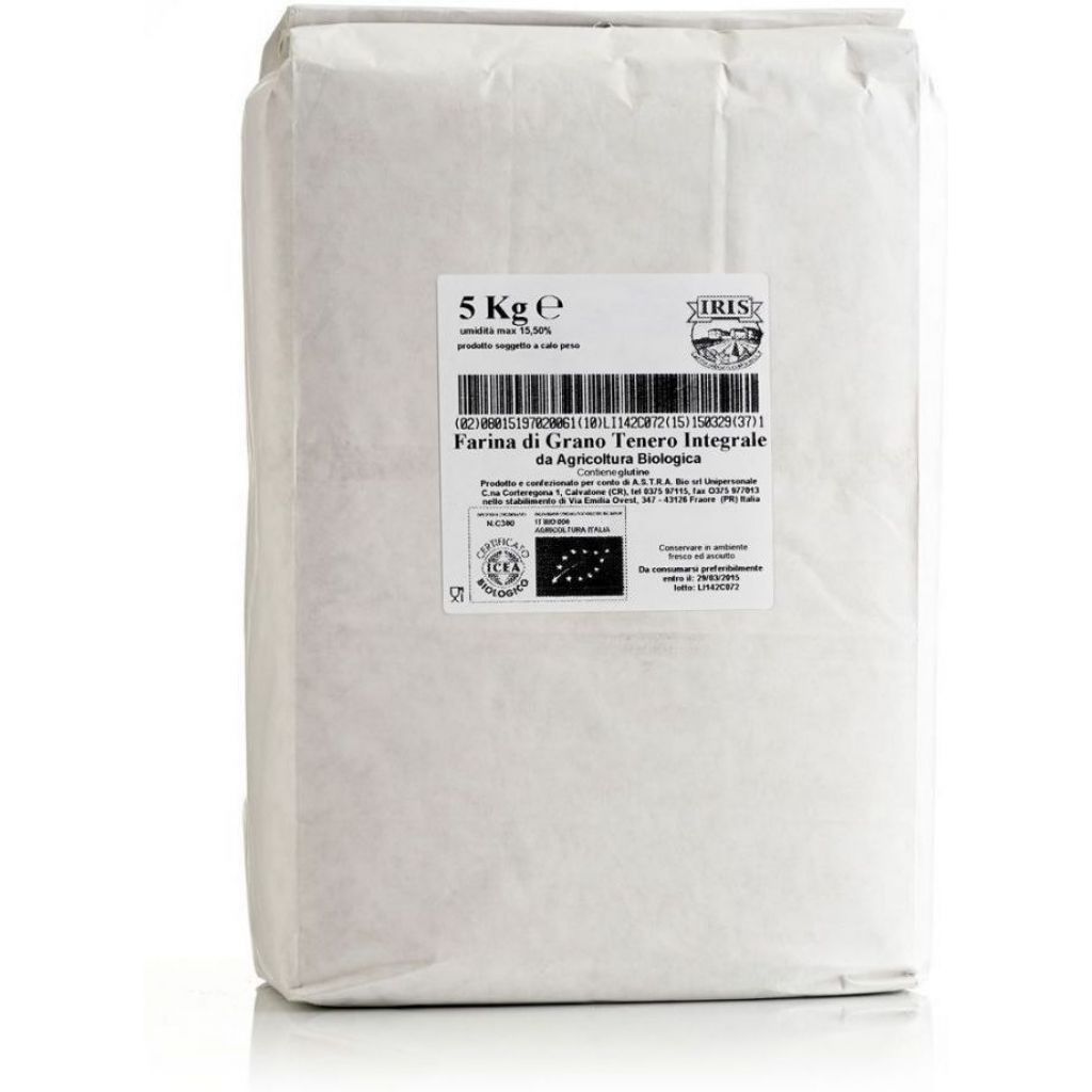 Organic wholemeal flour IRIS 5 Kg