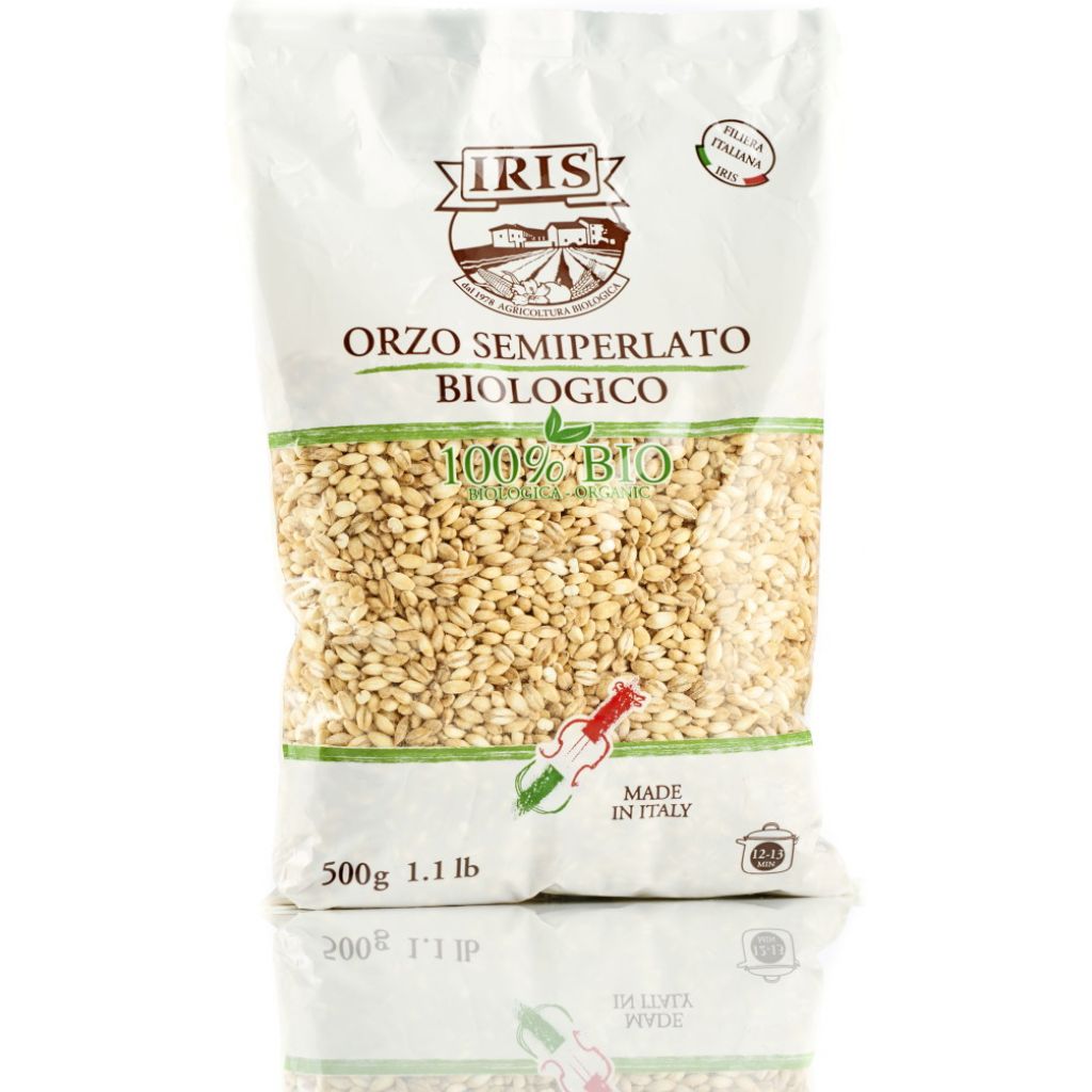 Organic semi-pearled world barley IRIS 500g