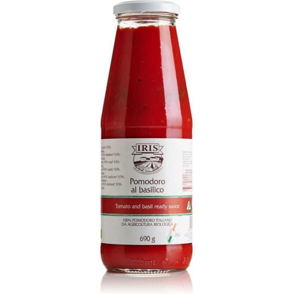 Organic basil tomato pulp IRIS 690 g