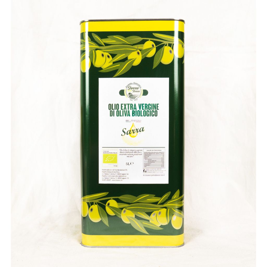 Can of SARRA EVO ORGANIC Oil