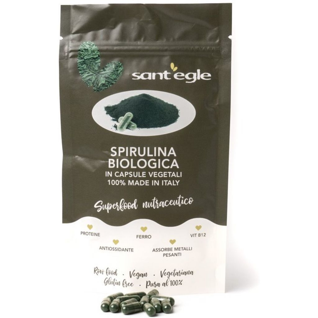 100% made in Italy organic Spirulina capsules