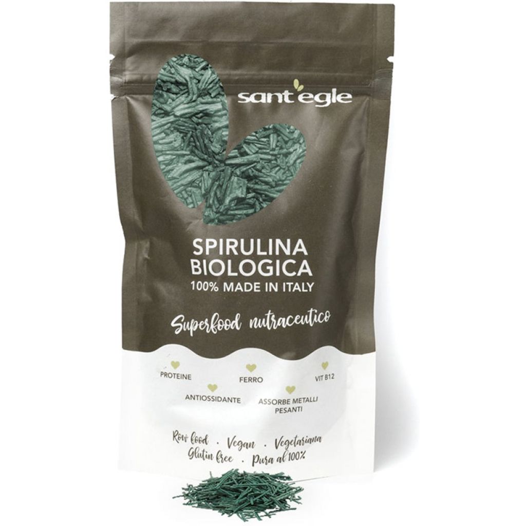 Organic Crunchy Spirulina 100 gr 100% made in Italy