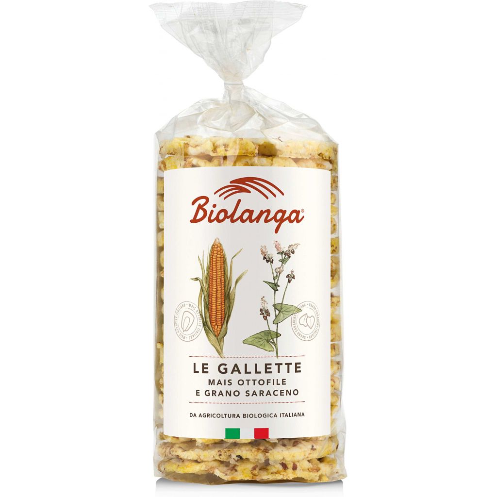 Gallette di grano saraceno e mais bio 120g