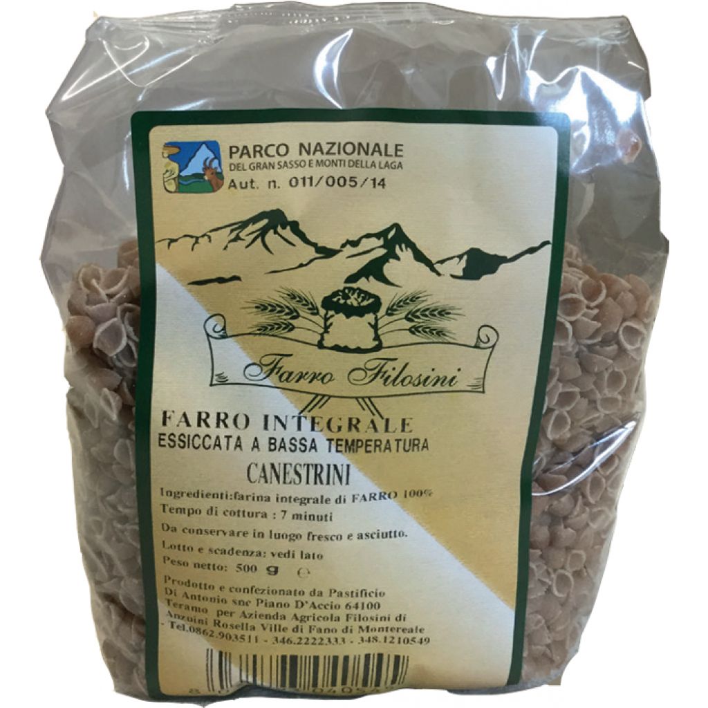 Pasta di farro STROZZAPRETI- confezione 500 g Filosini