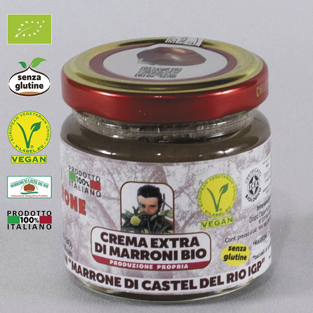 CREMA EXTRA DI MARRONI CON “MARRONE DI CASTEL DEL RIO IGP” GR. 225