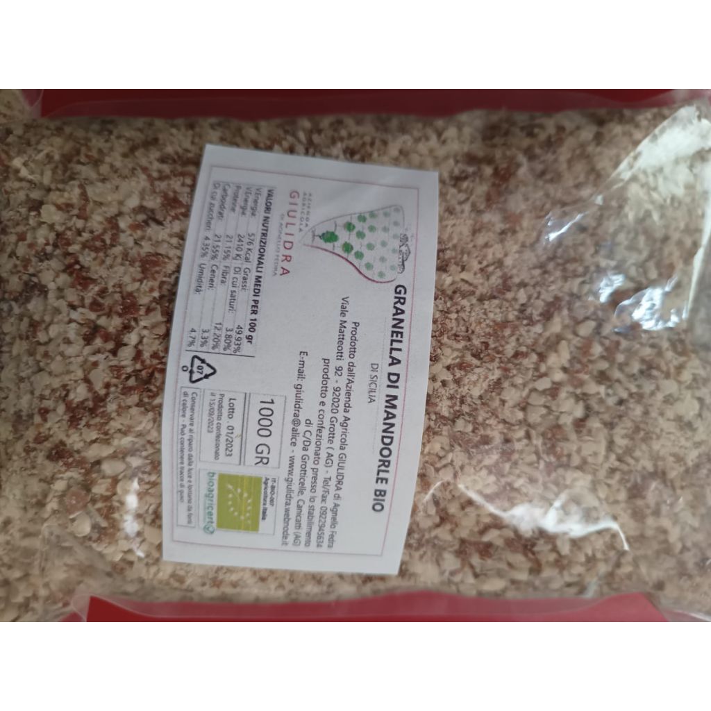 GRANELLA DI MANDORLE SICILIANE BIO 1000 gr