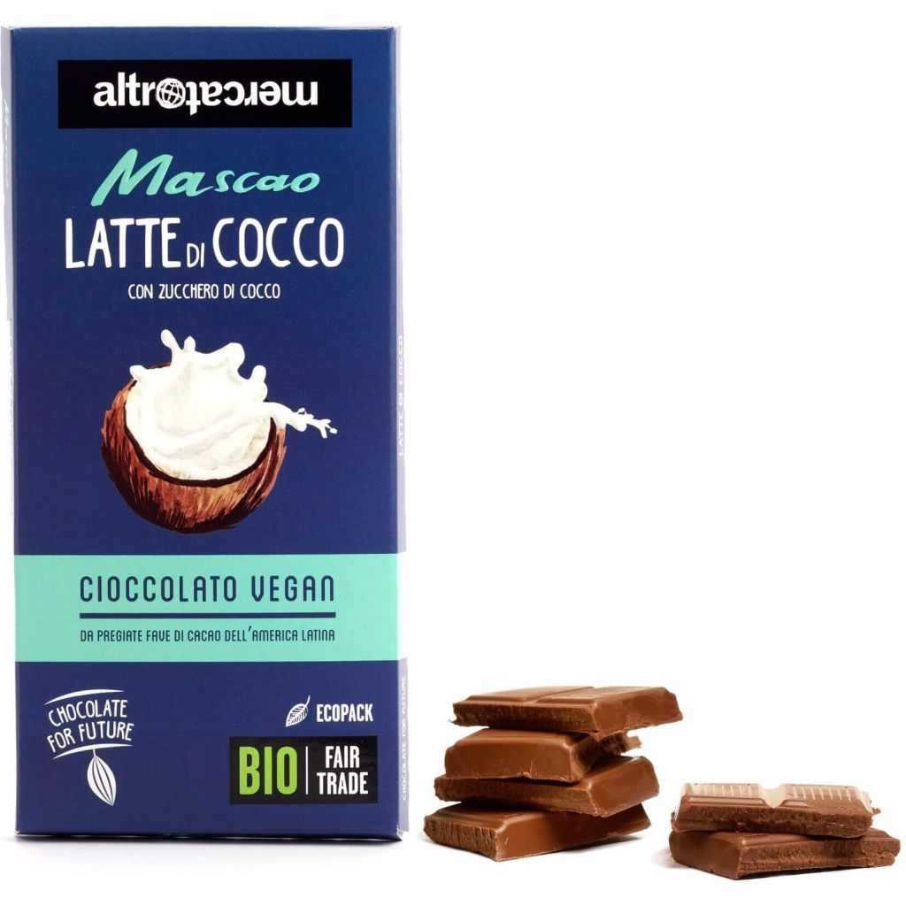 Cioccolato Mascao al latte di cocco - bio - 80g