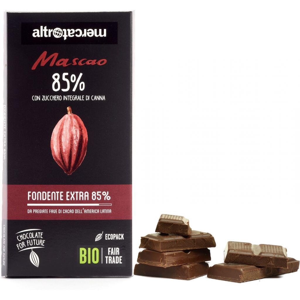 Cioccolato Mascao fondente extra 85% - bio - 80g