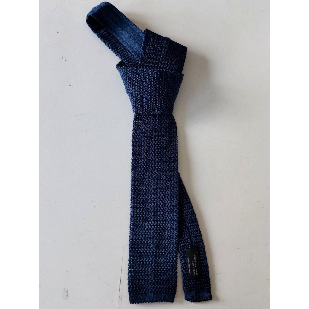 Cravatta tricot blu chiaro