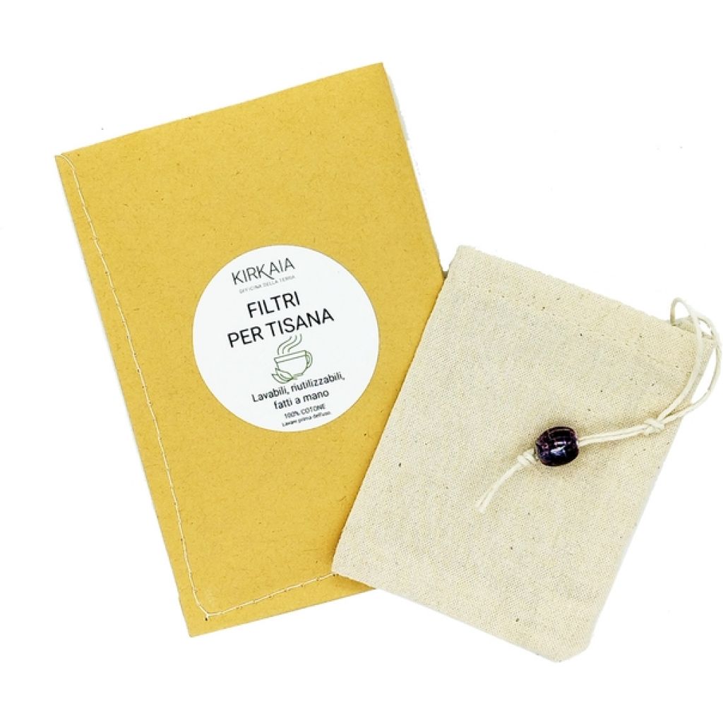 Filtro artigianale in cotone lavabile per tisana