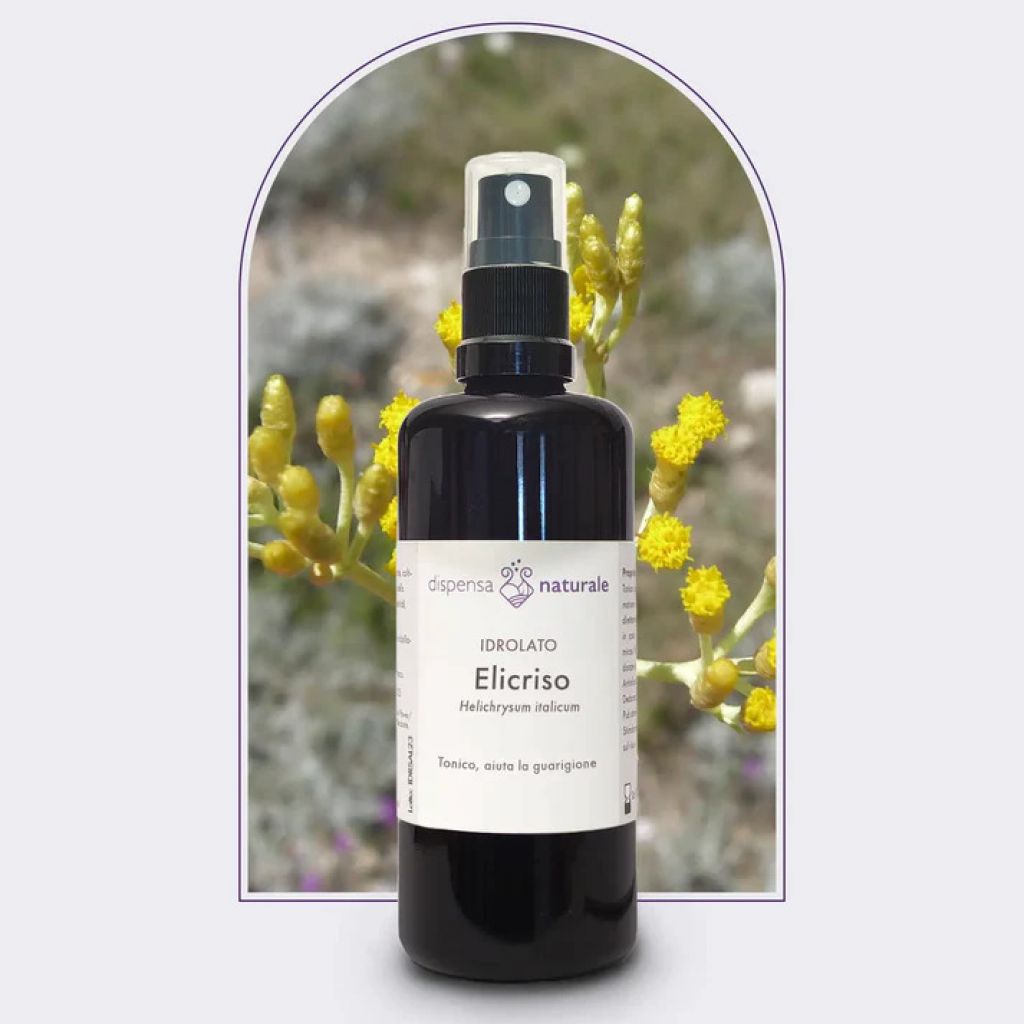 Idrolato di Elicriso italiano, senza pesticidi e conservanti - 250 ml