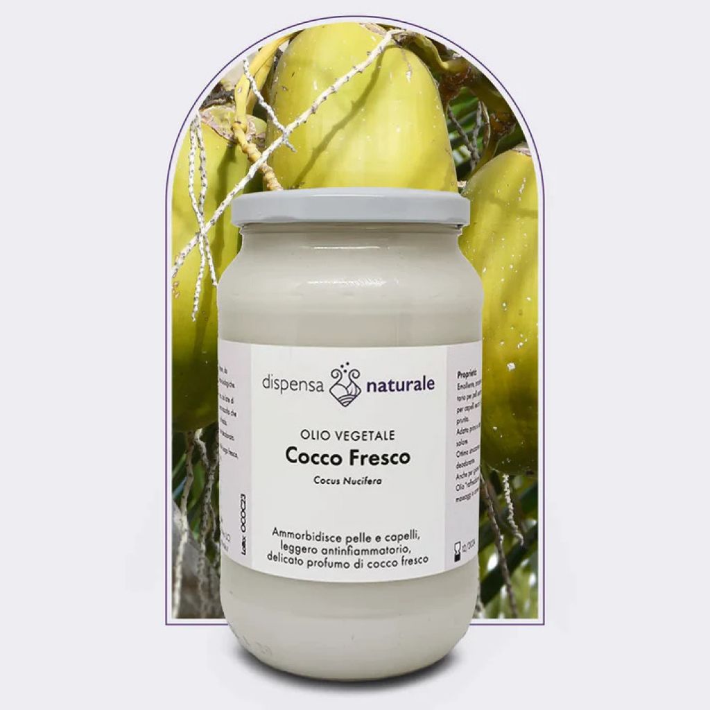 Olio di cocco Vergine da Latte freschissimo centrifugato, senza pesticidi - 500 ml