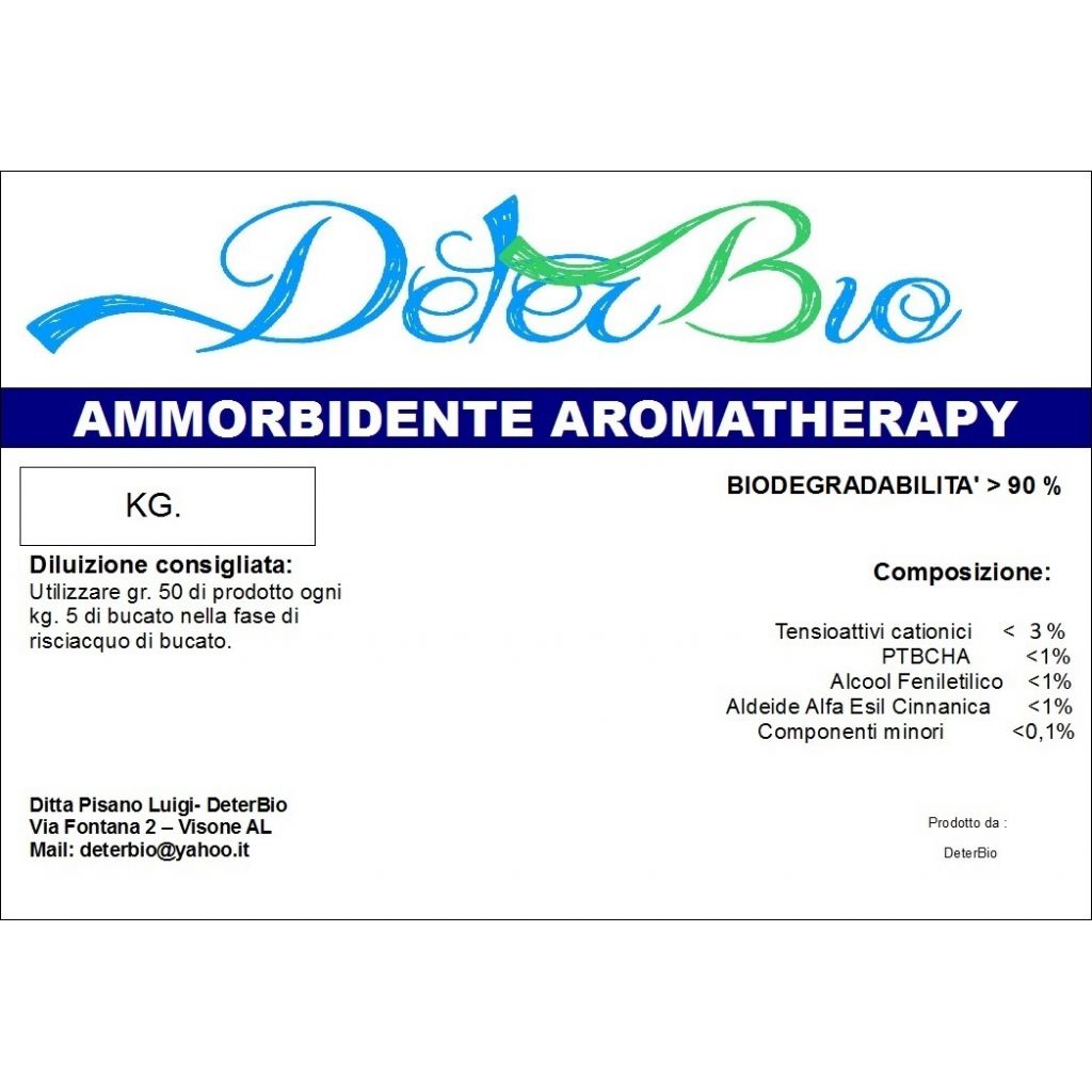 Ammorbidente bucato Aromatherapy kg. 25