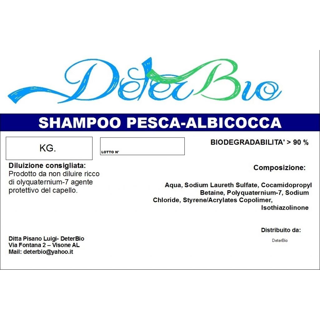 SHAMPOO PESCA ALBICOCCA KG.5