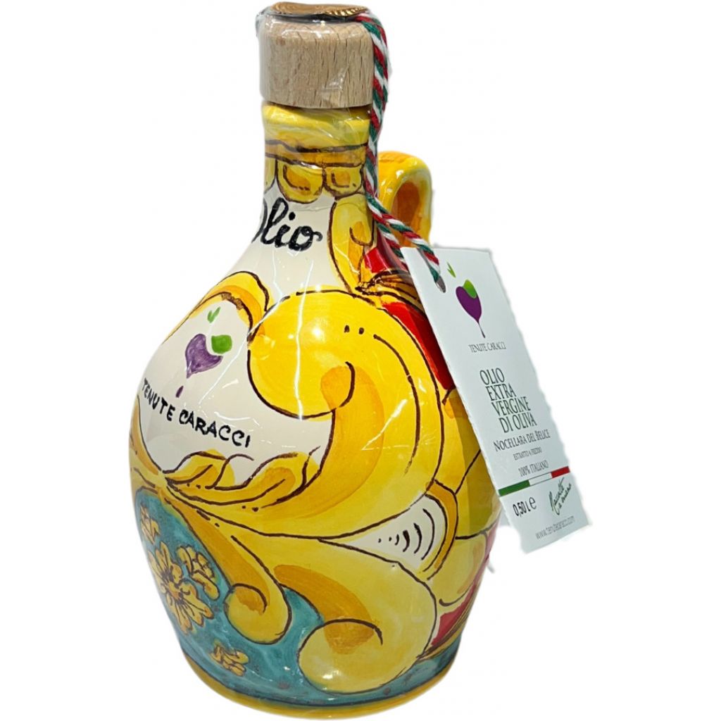 Olio Gran cru Nocellara del Belìce in ceramica Ericina