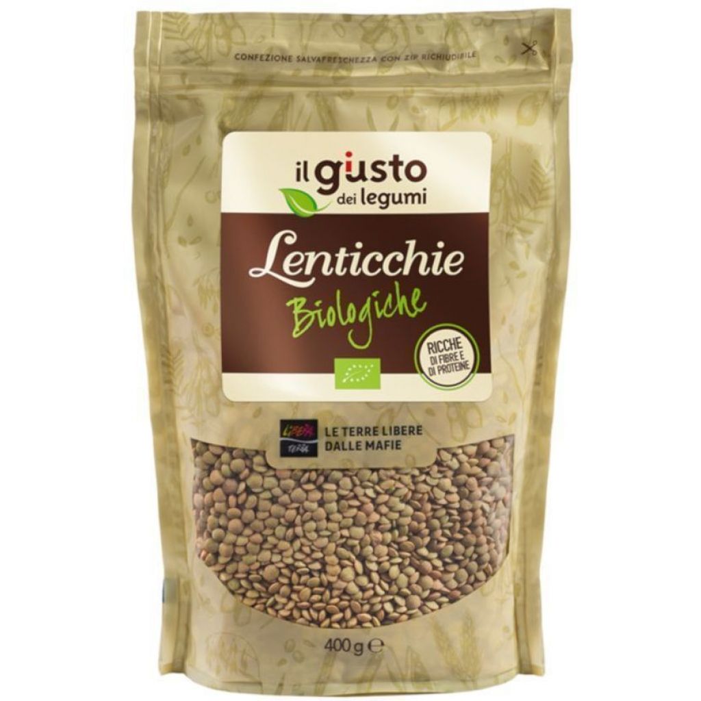 Organic dried lentils - 400 g