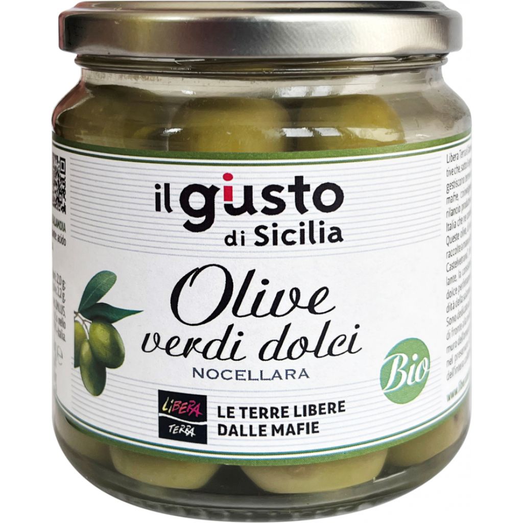 Olive verdi dolci nocellara biologiche