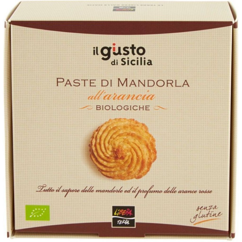 Paste di Mandorla biologiche all'Arancia - 160 g