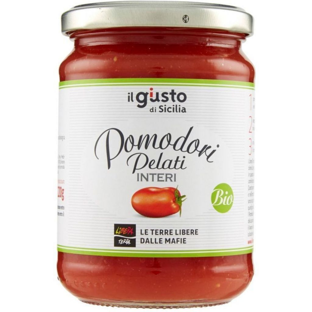 Organic whole peeled tomatoes - 340 g