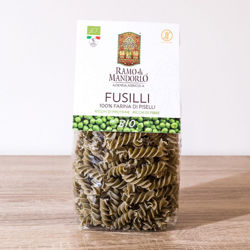 Pasta senza glutine 100% farina di piselli BIO, 250g