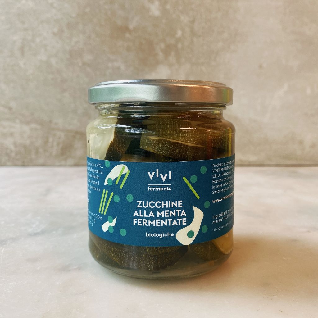 Zucchine alla menta fermentate biologiche