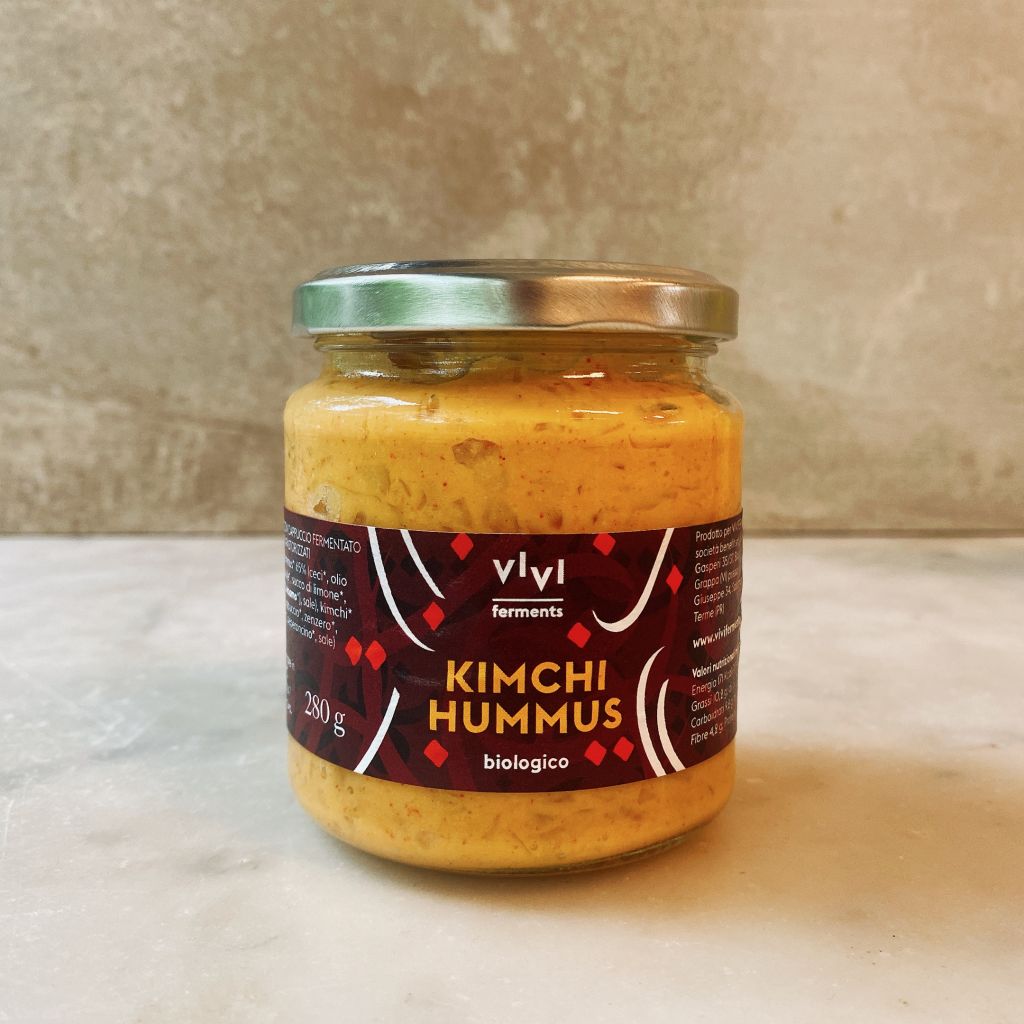 Kimchi hummus biologico