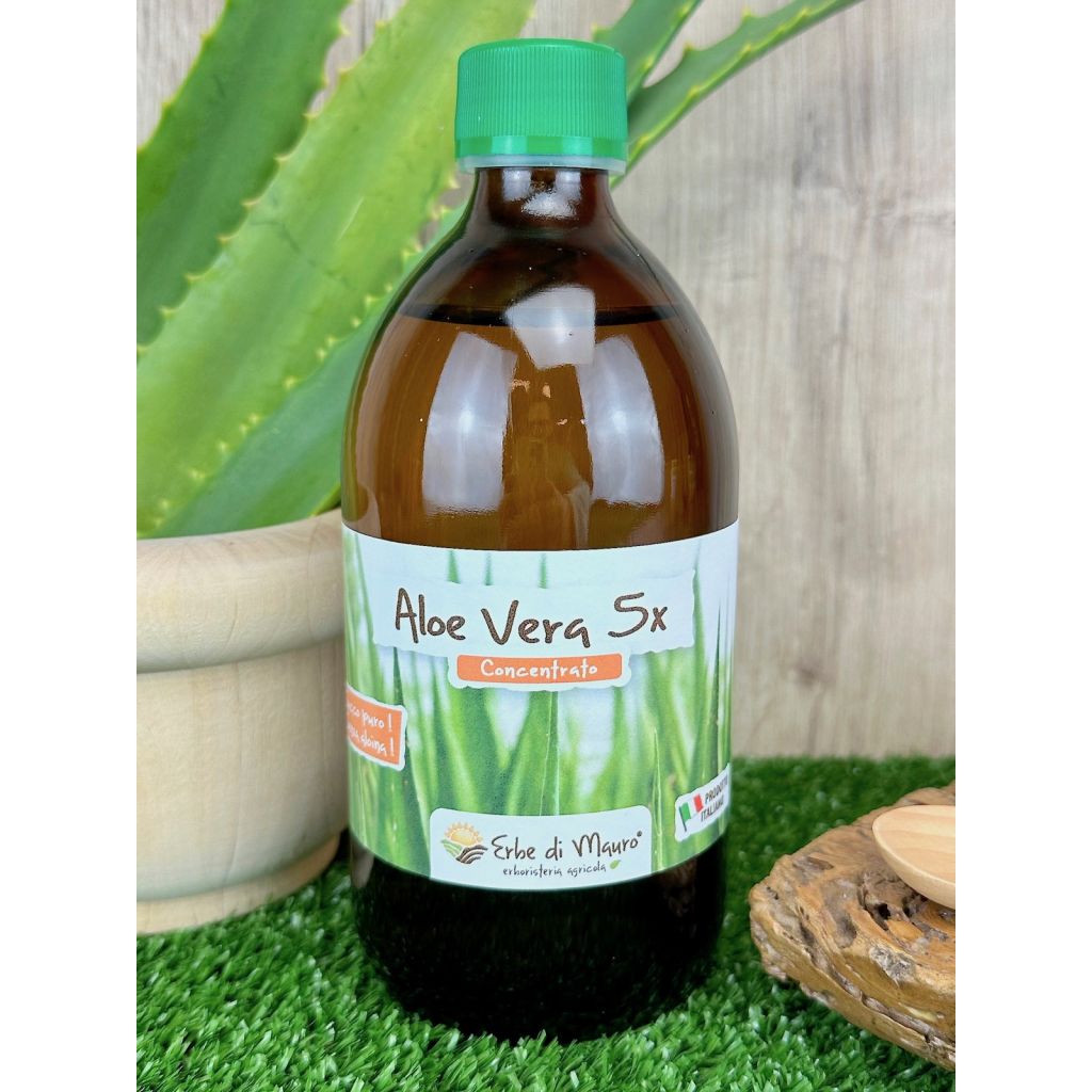 Succo Aloe Vera Concentrato 5x, senza Aloina