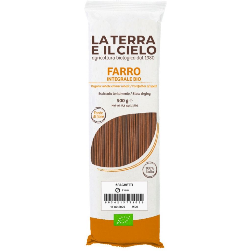 SPAGHETTI DI FARRO INTEGRALE GR 500
