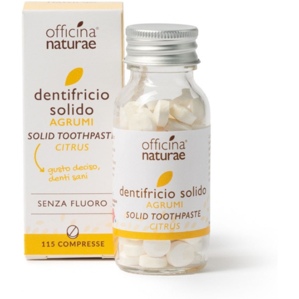Dentifricio Solido in Pastiglie Agrumi 115 pz