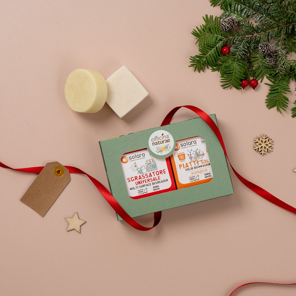 Kit Casa Plastic Free: Piatti solido arancio dolce 80 g, Sgrassatore solido 80 g