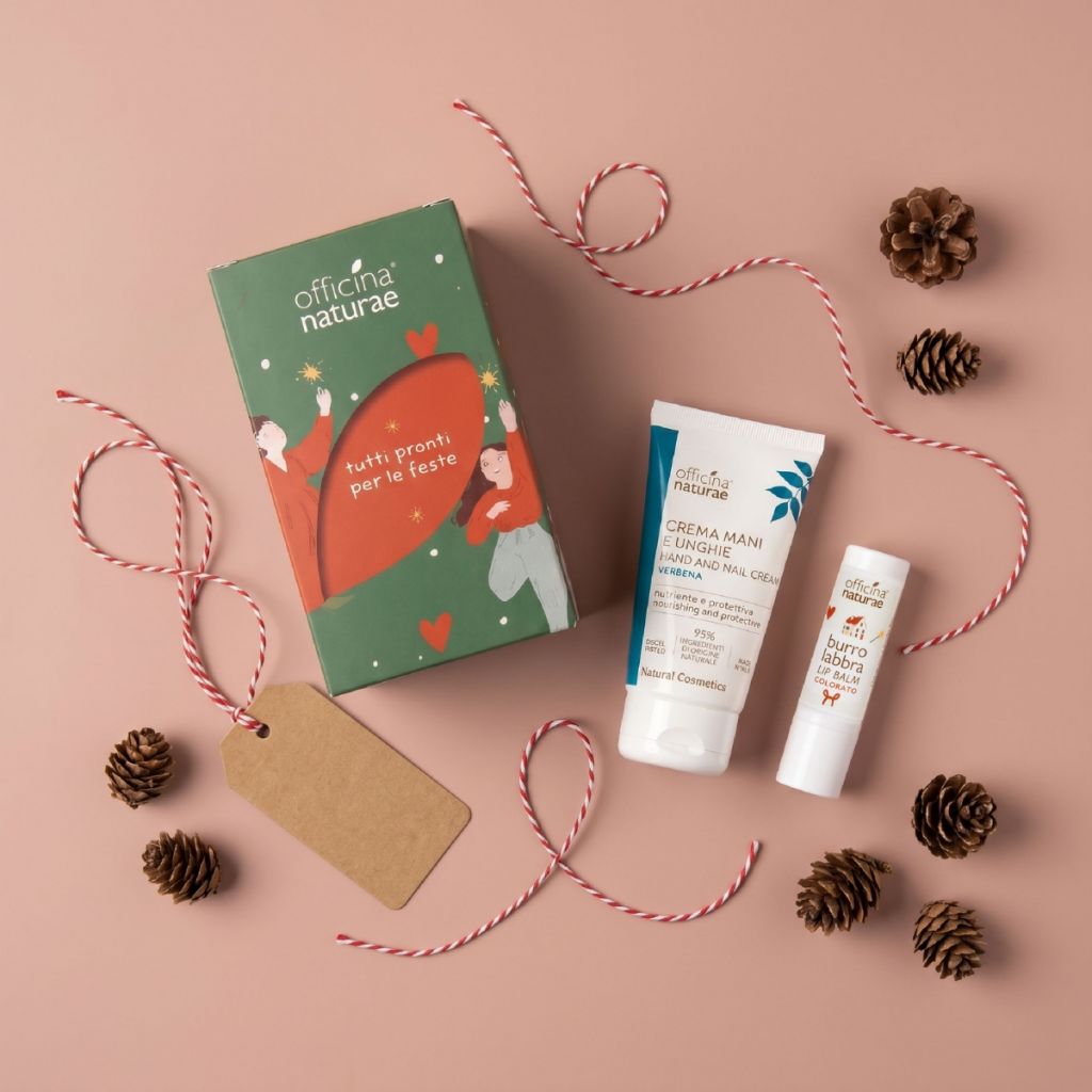 Kit regalo Burro Labbra Colorato e Crema Mani Verbena