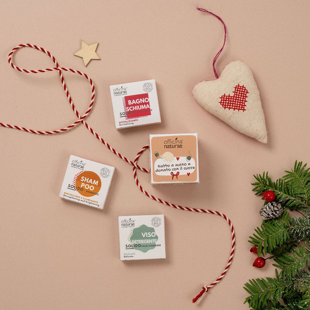 Kit Mini Size Shampoo 15 g, Detergente Viso 15 g e Bagnoschiuma 15 g solidi