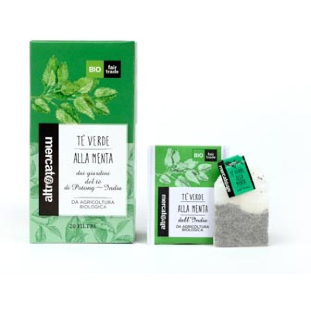 386 tè verde alla menta 20 filtri - bio