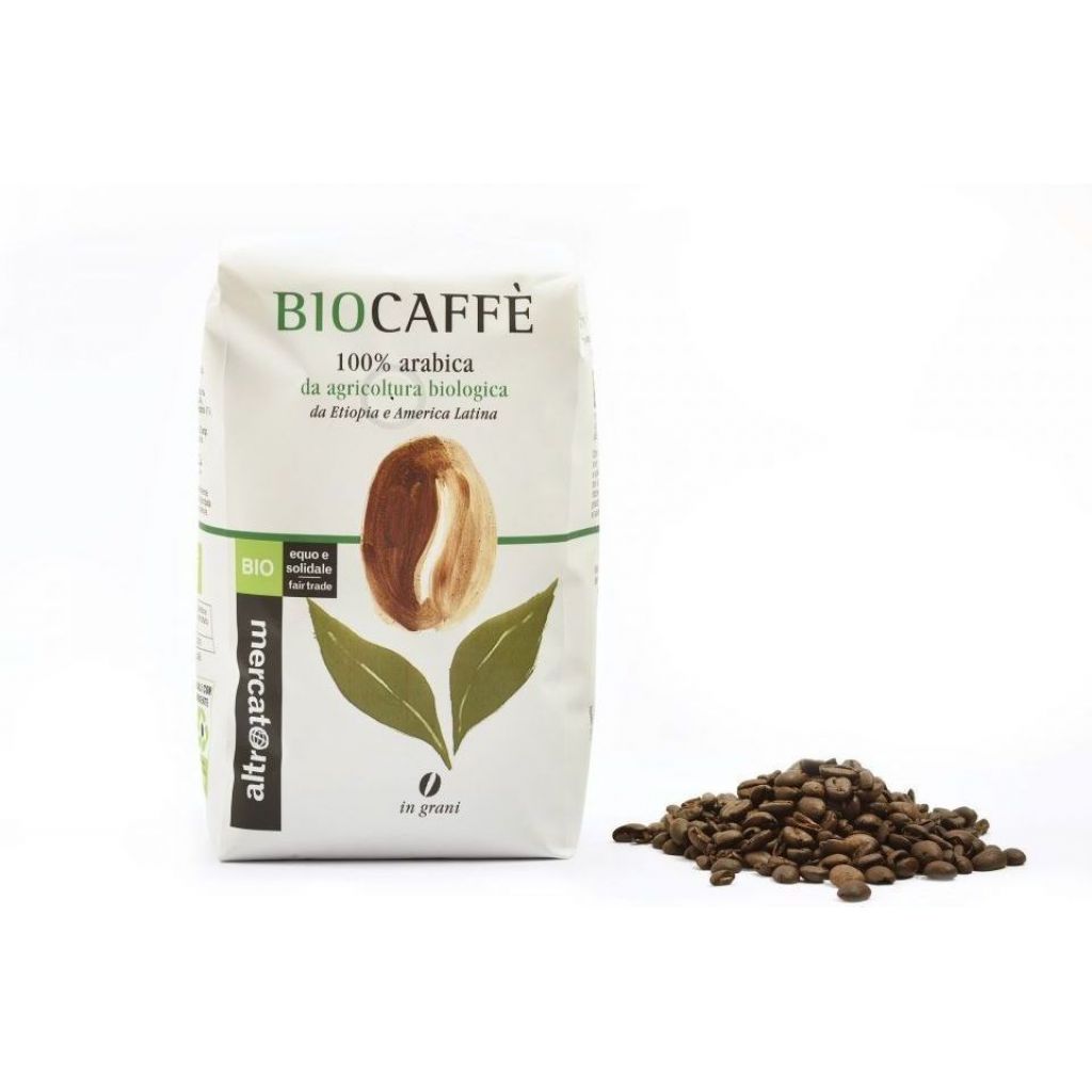 Caffè 100% arabica Biocaffè in grani - bio 500g