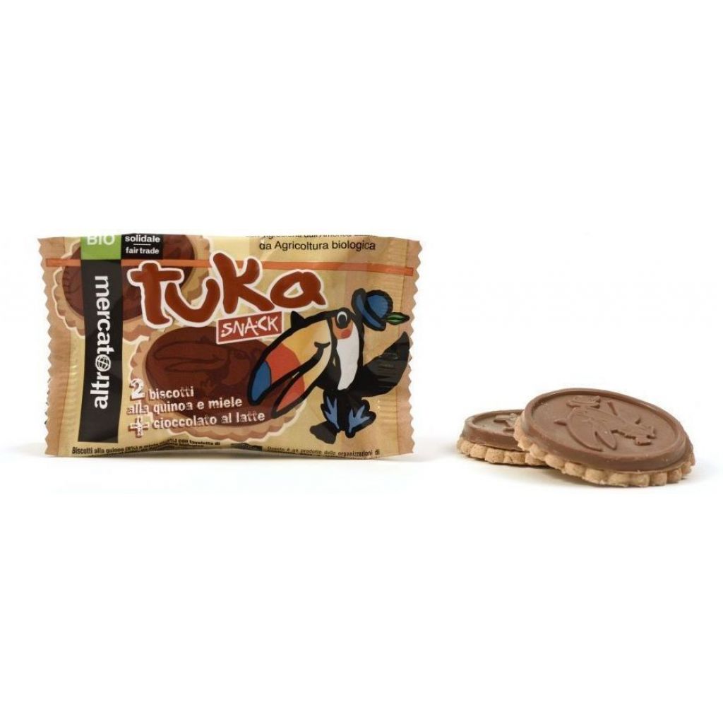 470 Biscotti snack Tuka con cioccolato al latte - bio