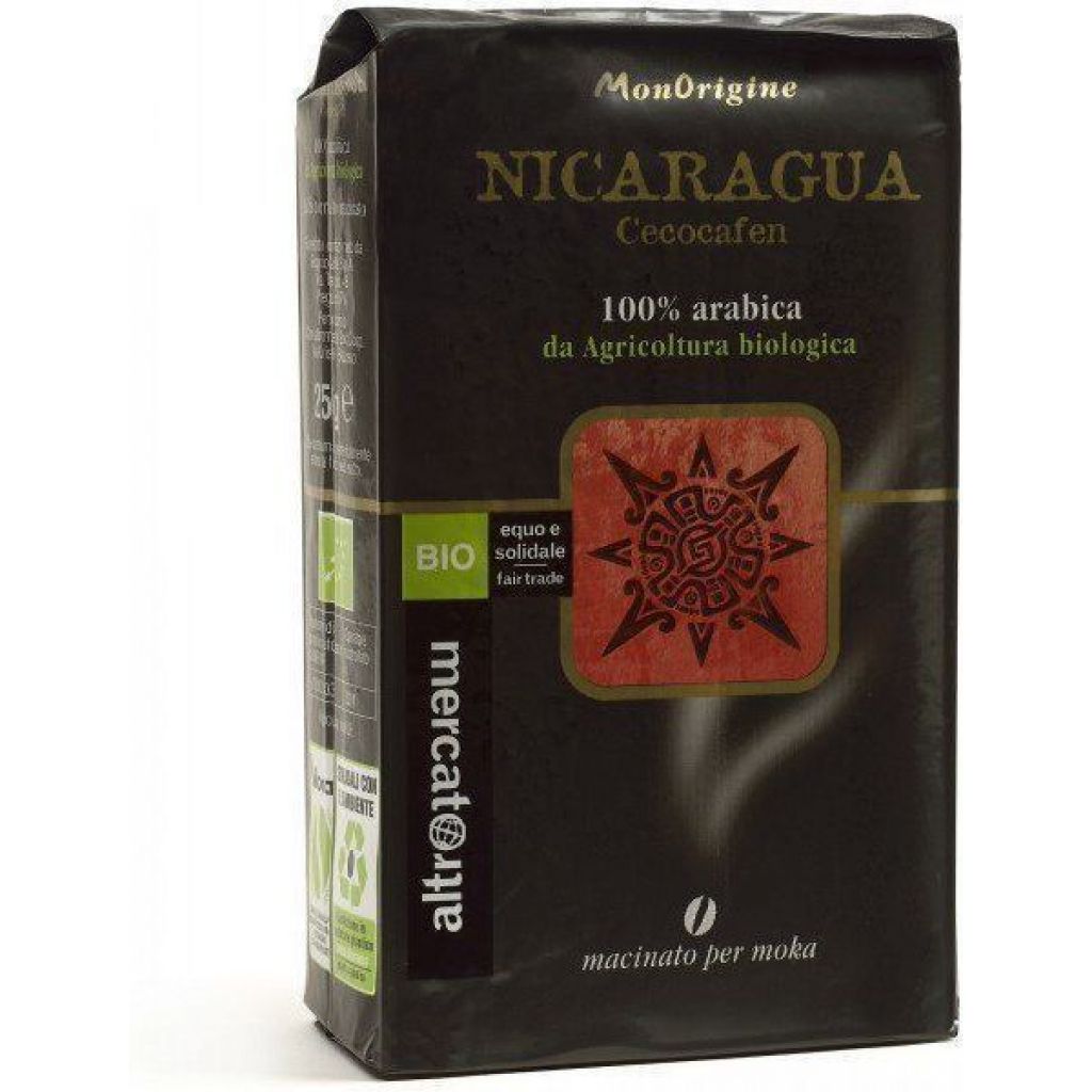 383 Caffè 100% arabica monorigine Nicaragua macinato moka - bio 250 gr