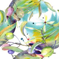 stock-photo-olive-branch-with-black-and-green-fruit-watercolor-background-illustration-set-seamless-background-pattern