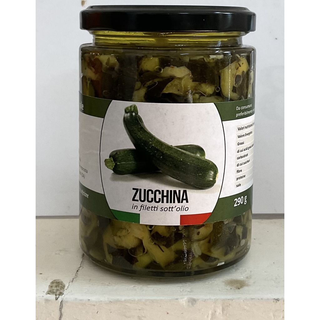 Zucchine a filetti sott'olio