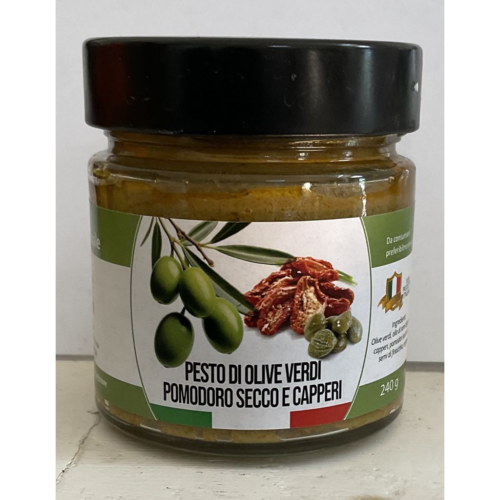 Pat&eacute; di Olive verdi, Pomodoro secco e Capperi