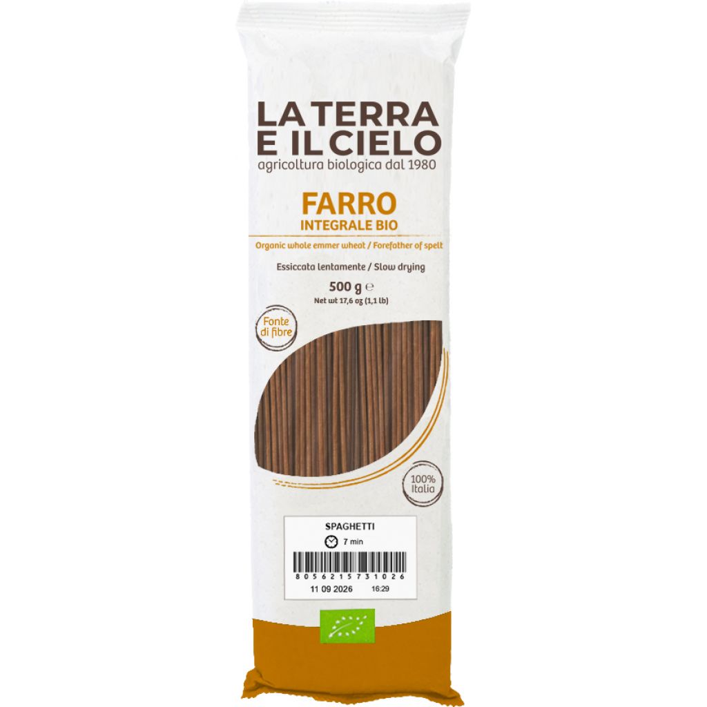 SPAGHETTI DI FARRO INTEGRALE GR 500