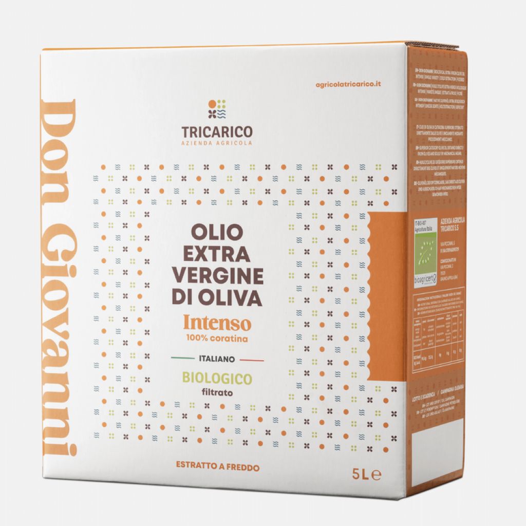 Don Giovanni Bio &ndash; Coratina, raccolto 2025/26 &ndash; Bag-in-Box 5 L