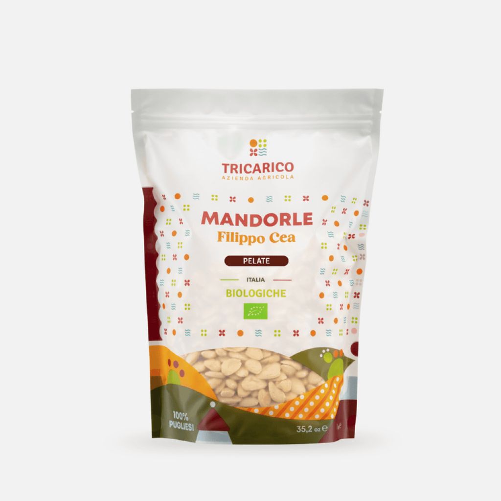 Mandorle Bio Filippo Cea pelate &ndash; CARTONE 10 x Busta 1 kg